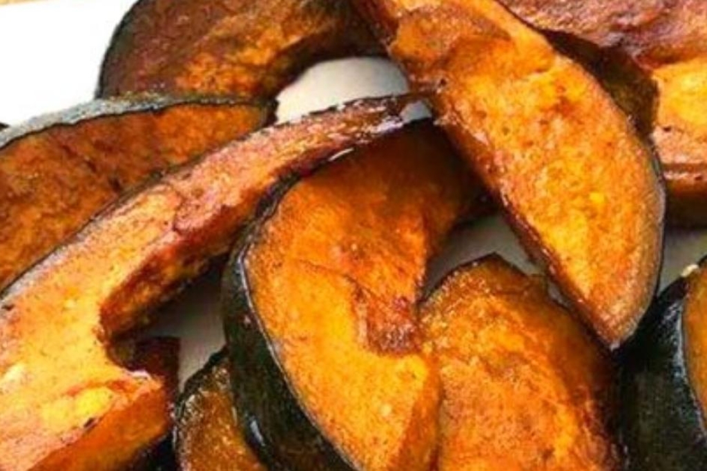 Abóbora assado no forno, diferente mas muito gostosa Abóbora assado no forno, diferente mas muito gostosa
