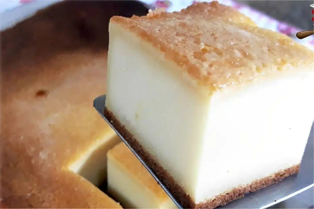 Bolo de leite ou bolo mole, um bolo cremoso que parece um pudim perfeito Bolo de leite ou bolo mole, um bolo cremoso que parece um pudim perfeito