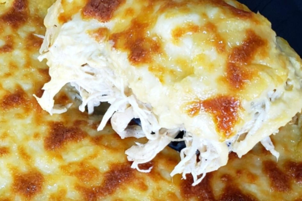 Frango ao creme de milho super cremoso que todos vão amar Frango ao creme de milho super cremoso que todos vão amar