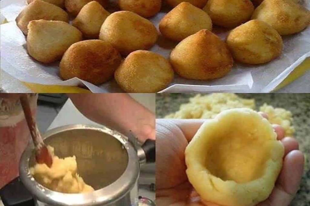 Massa de coxinha com um temperinho e uma textura maravilhosa Massa de coxinha com um temperinho e uma textura maravilhosa