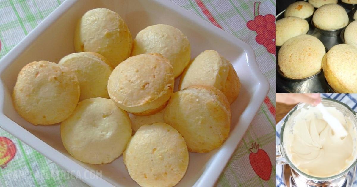Pão de Queijo de Liquidificador, Mais Fácil e Rápido do Mundo! Pão de Queijo de Liquidificador, Mais Fácil e Rápido do Mundo!