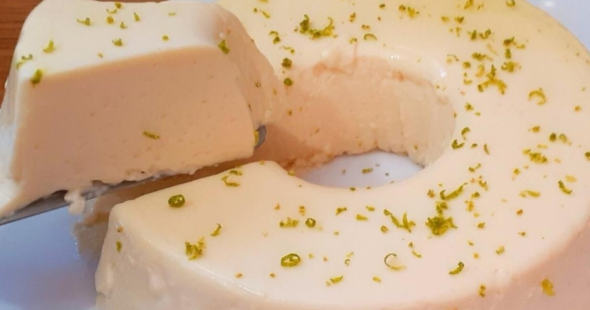 Pudim de limão com gostinho especial, refrescante para servir bem geladinho de sobremesa