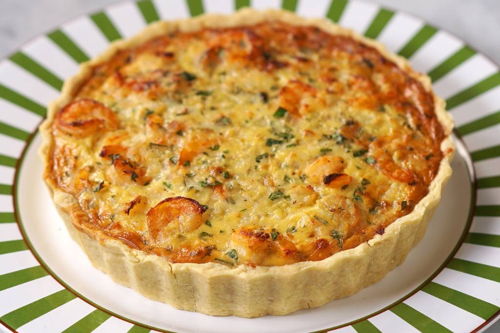 Quiche de camarão delicioso que aprendi com minha madrinha Quiche de camarão delicioso que aprendi com minha madrinha