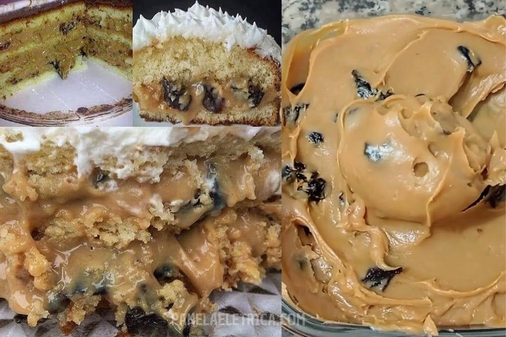 Recheio de ameixa com doce de leite para bolos, muito simples de fazer