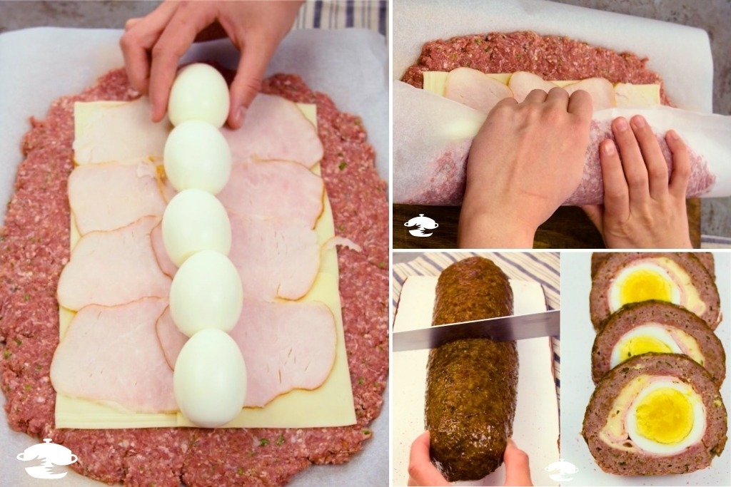 Rocambole de carne moída com ovo, depois que você provar você vai fazer sempre Rocambole de carne moída com ovo, depois que você provar você vai fazer sempre