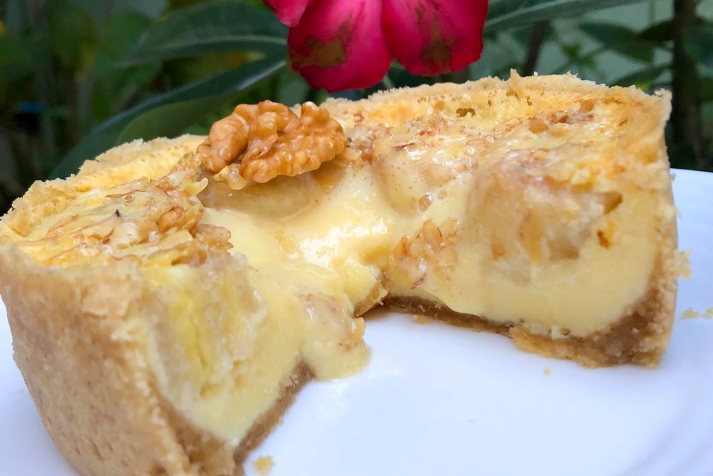 Torta de banana com nozes, é sucesso garantido depois do almoço de família