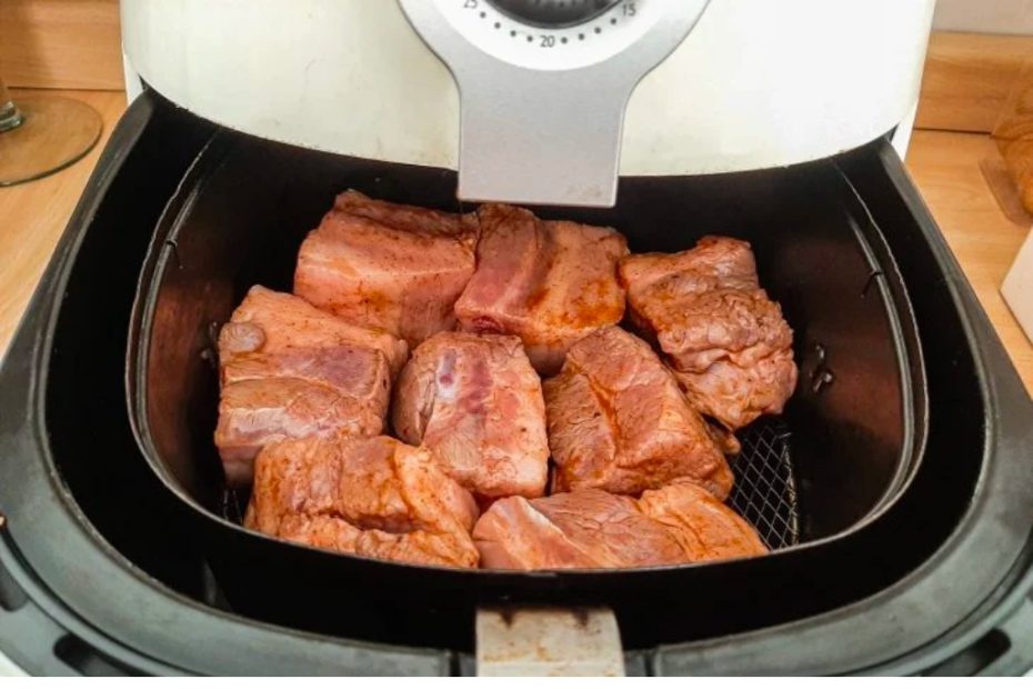 Costelinha de porco na airfryer muito saudável e o melhor de tudo, prática e sem sujar muita louça